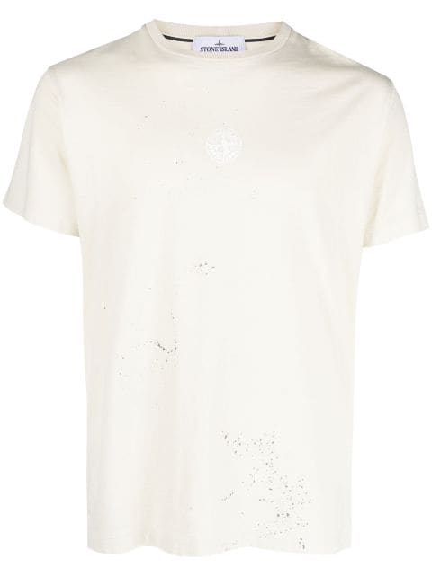 Stone Island Compass logo-print cotton T-shirt