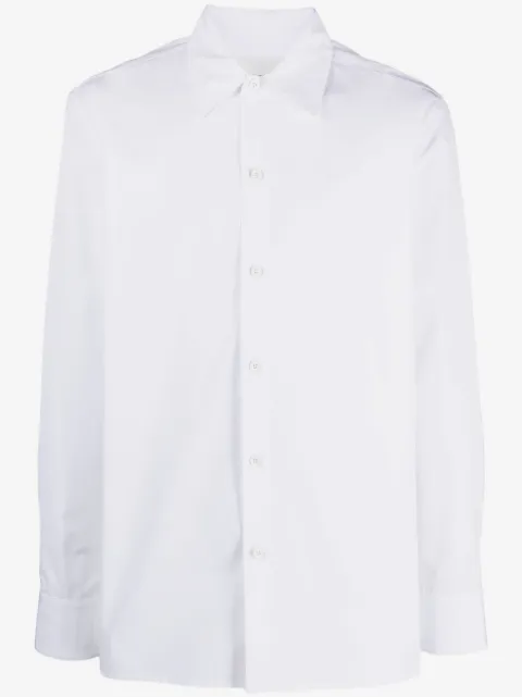 Jil Sander pointed-collar organic-cotton shirt 