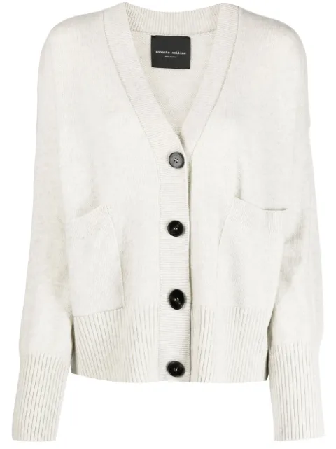 Roberto Collina V-neck merino-cashmere cardigan