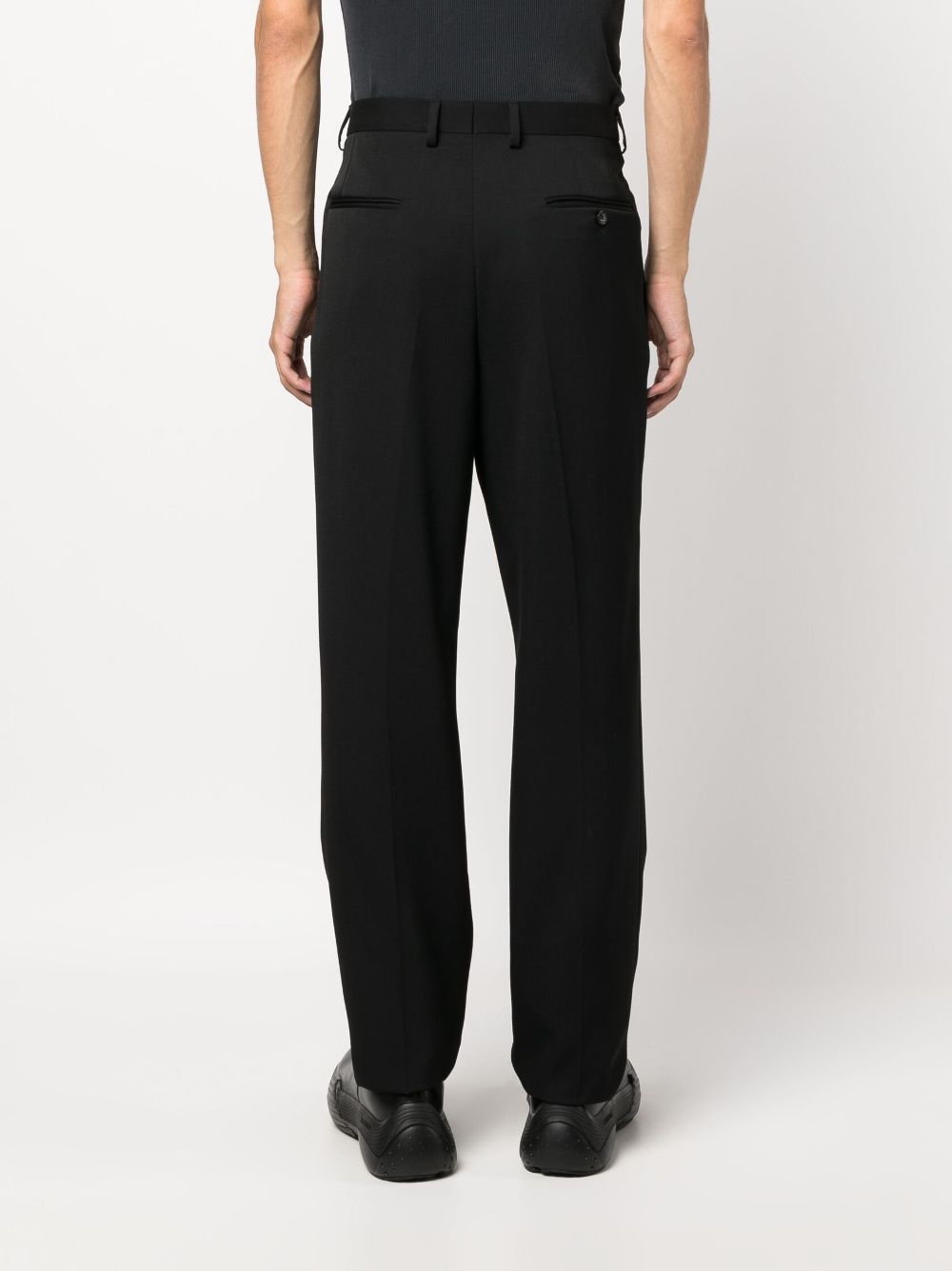 Lanvin straight-leg pleated wool trousers Men