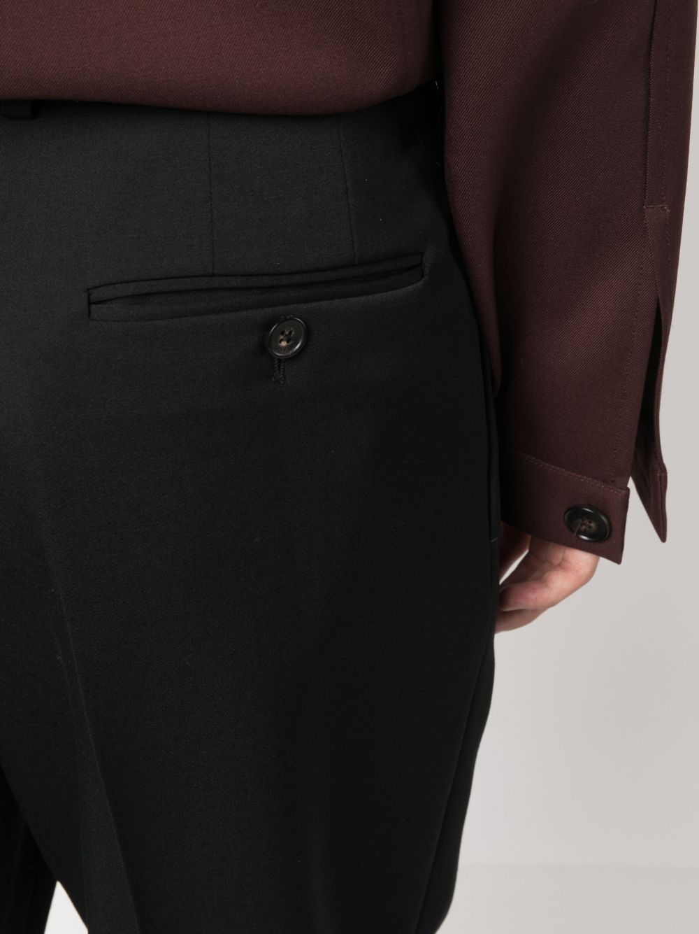 Lanvin straight-leg pleated wool trousers Men