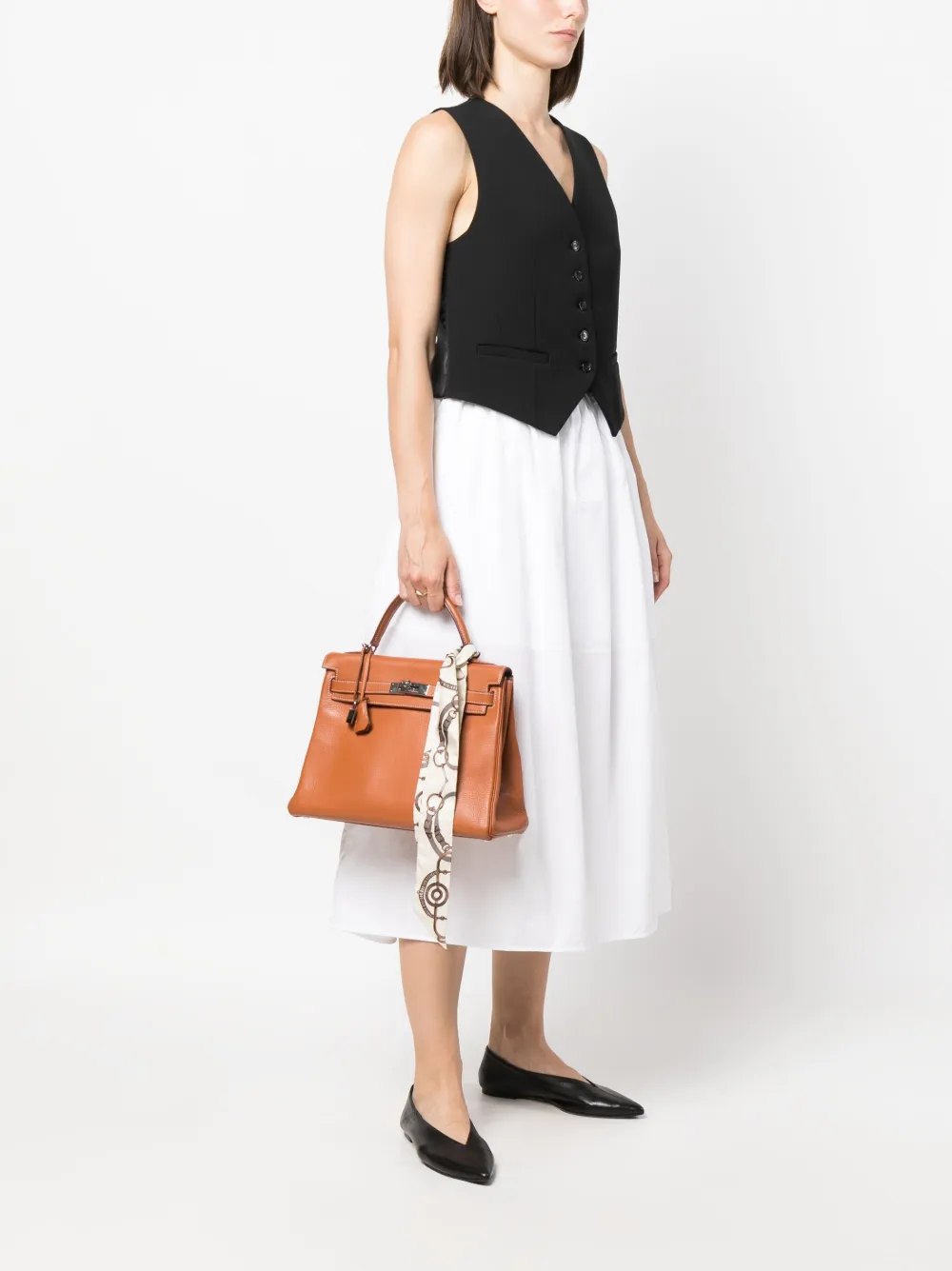 Hermès 2000 pre-owned Kelly two-way handbag - Bruin