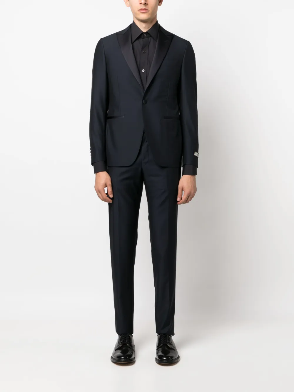 Canali single-breasted wool dinner suit - Blauw