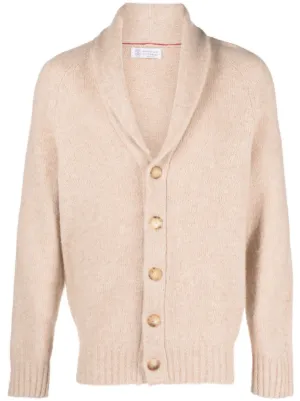 Brunello Cucinelli shawl lapel button up Cardigan Farfetch