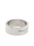 Maison Margiela logo-engraved band ring - Silver