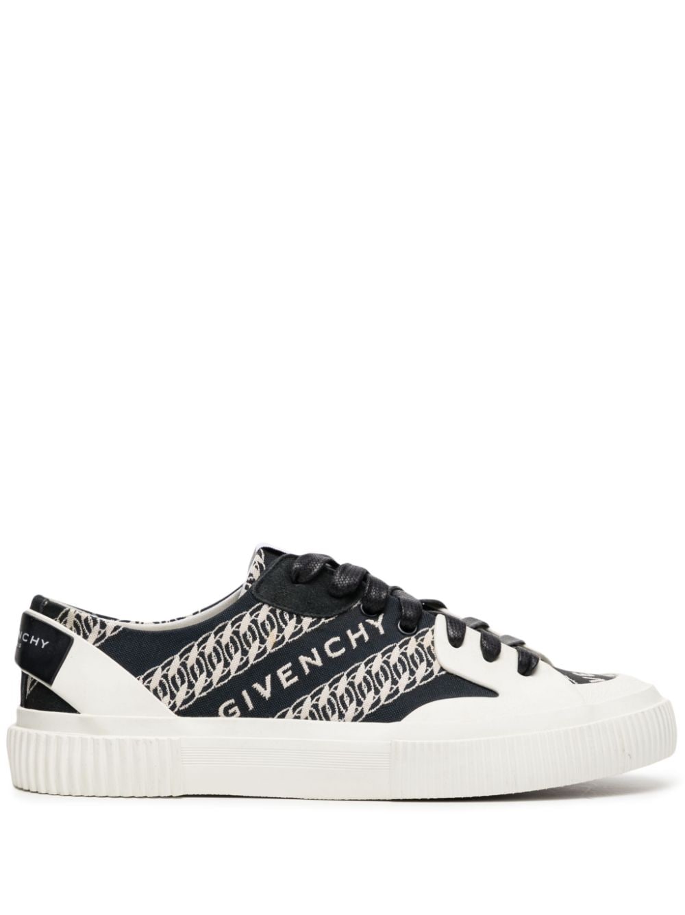Givenchy Logo-embroidered Leather Trainers In Blue