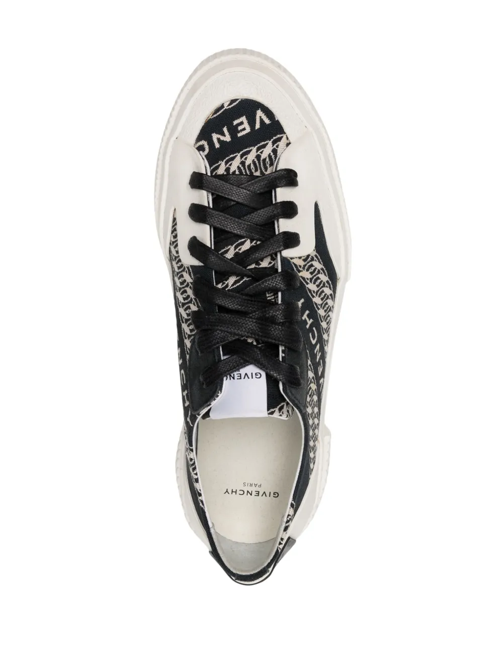 Shop Givenchy Logo-embroidered Leather Sneakers In Blue