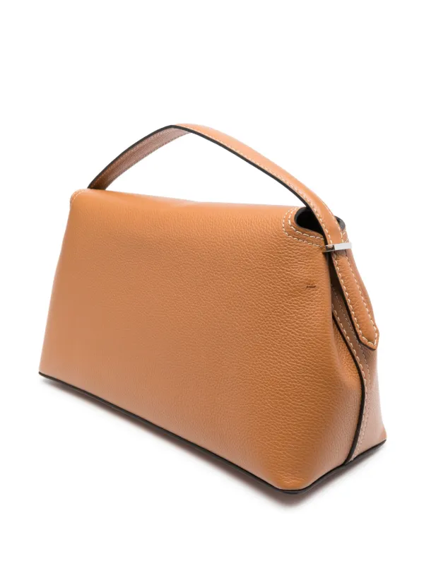 TOTEME T-Lock レザー ハンドバッグ | ブラウン | FARFETCH JP TOTEME T-Lock レザー ハンドバッグ | ブラウン | FARFETCH JP