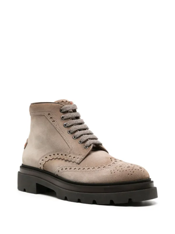 suede brogue boots