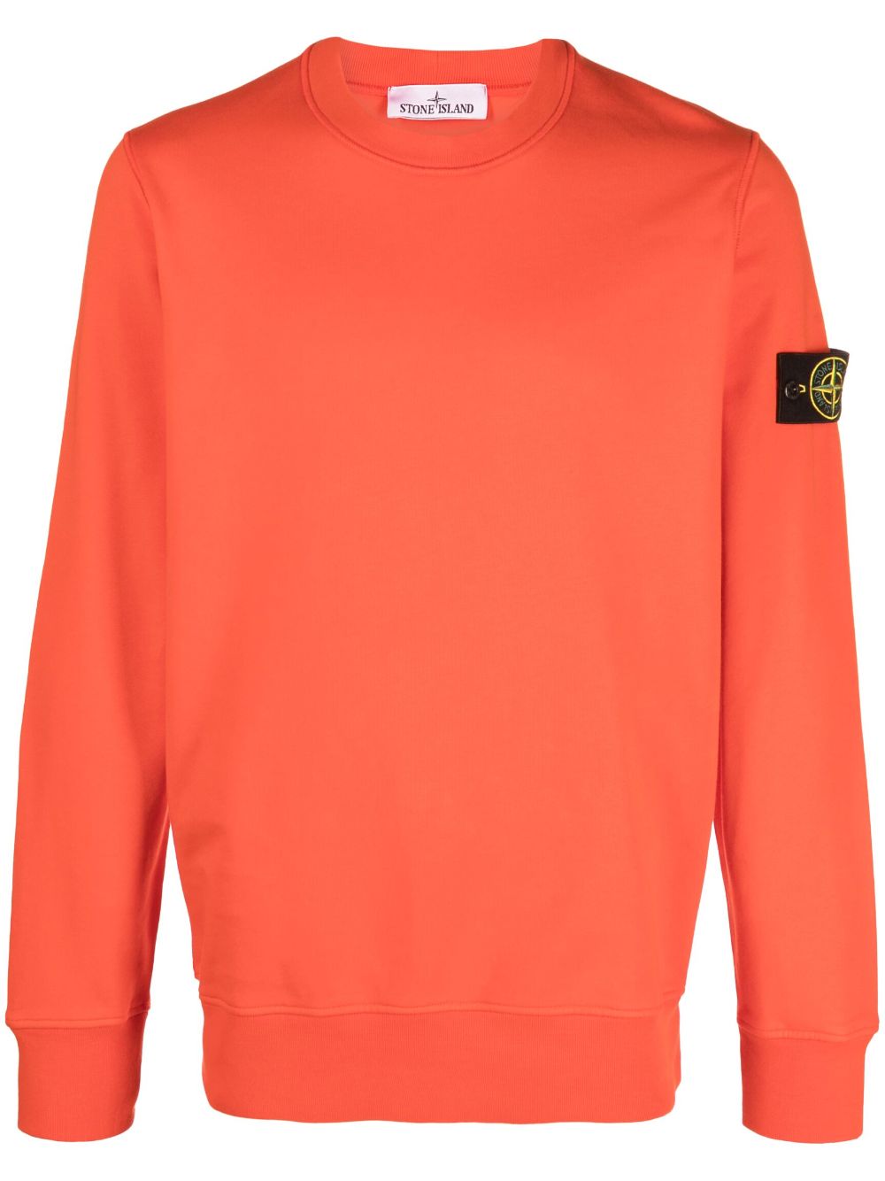 Compass-patch crew-neck sweatshirt