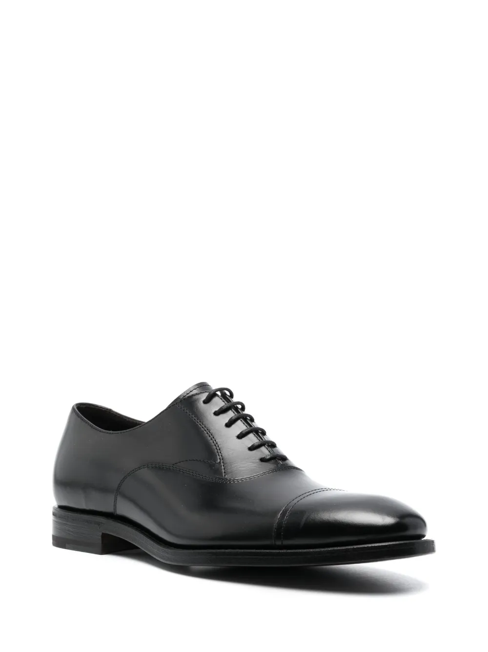 Henderson Baracco Leren Oxford veterschoenen - Zwart
