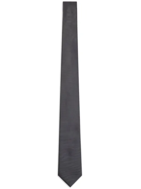 Emporio Armani Seidenkrawatte mit Stickerei