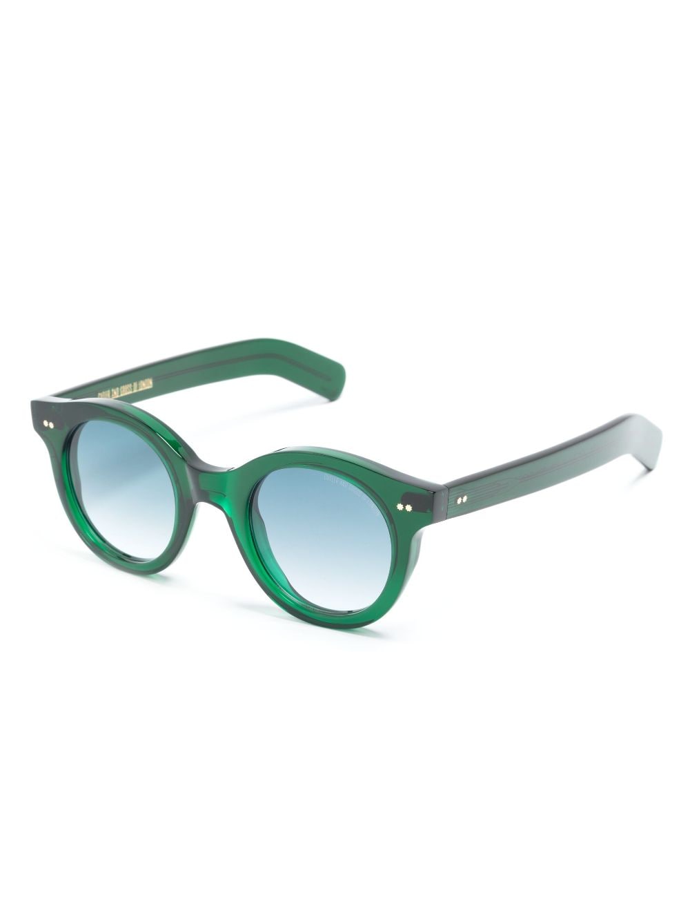 Shop Cutler And Gross 1390 Round-frame Sunglasses In Green