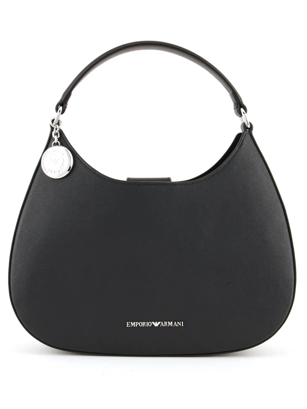 Emporio Armani Logo-lettering Hobo Shoulder Bag In Black