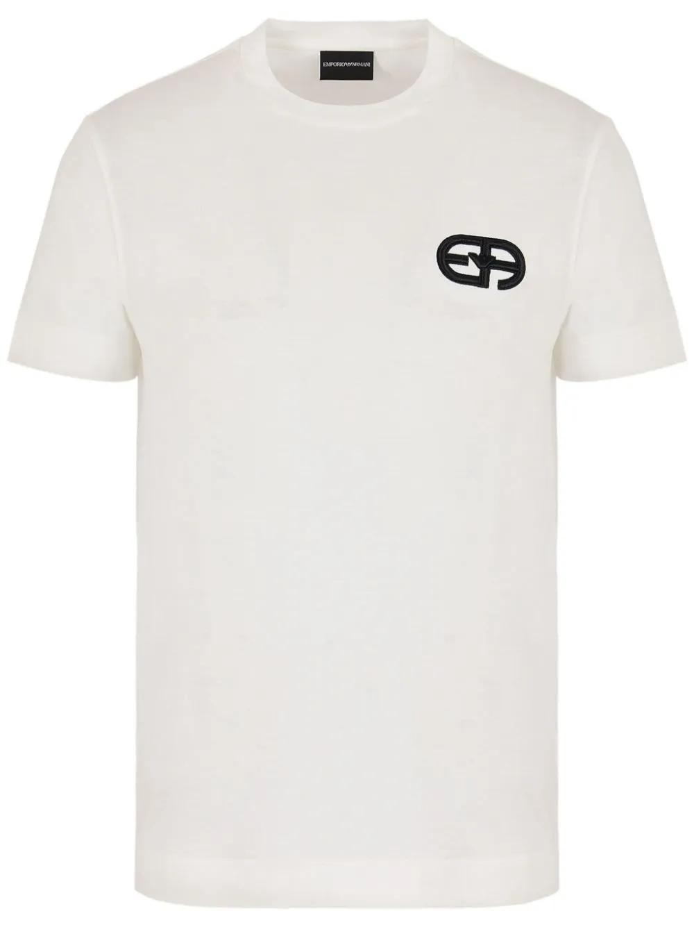 Emporio Armani Logo-embroidered T-shirt In White