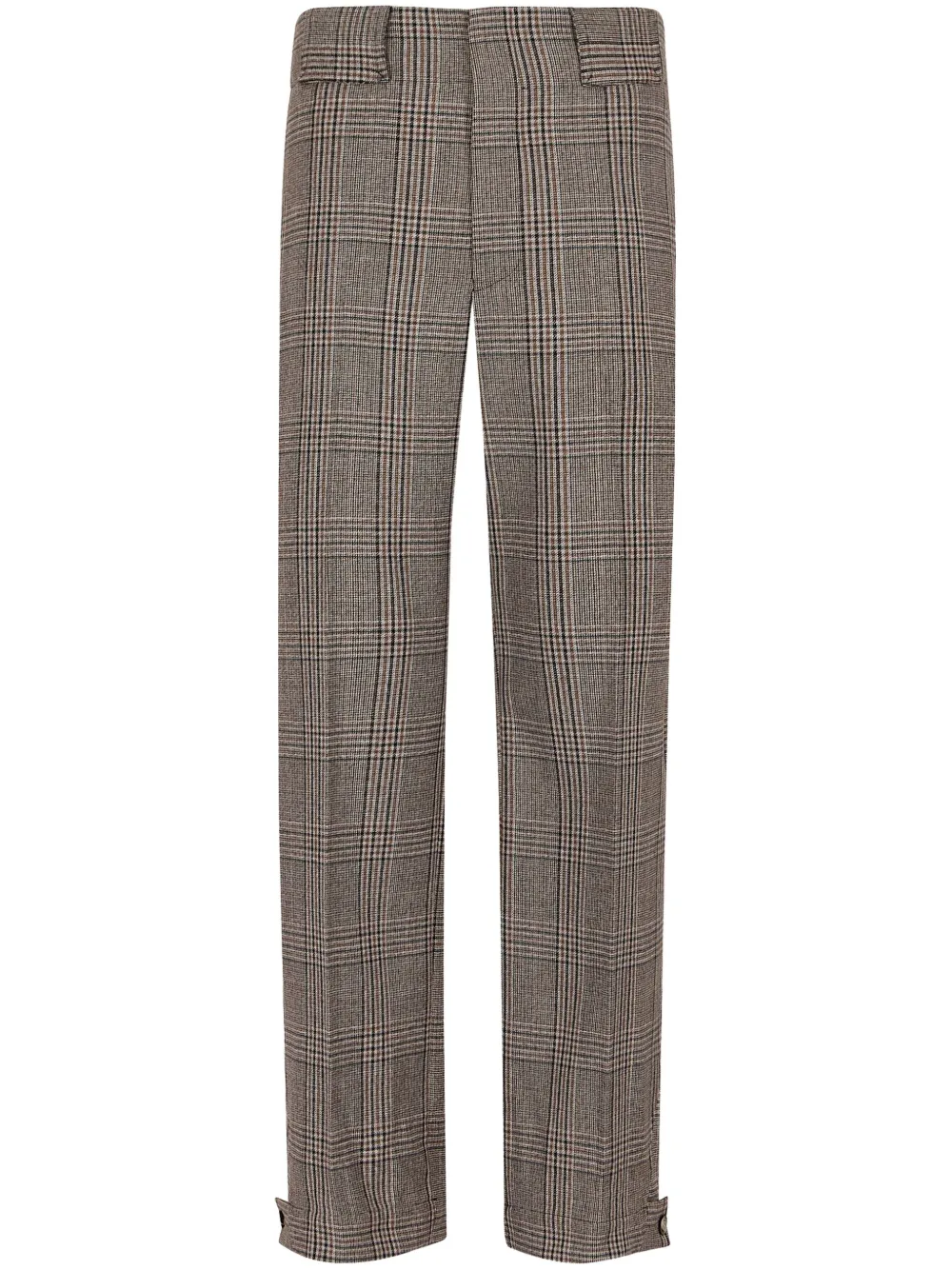 0400~Checked Virgin Wool Belt Loops ACADEMY Trousers