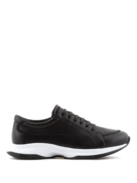 Giorgio Armani grained-texture leather sneakers