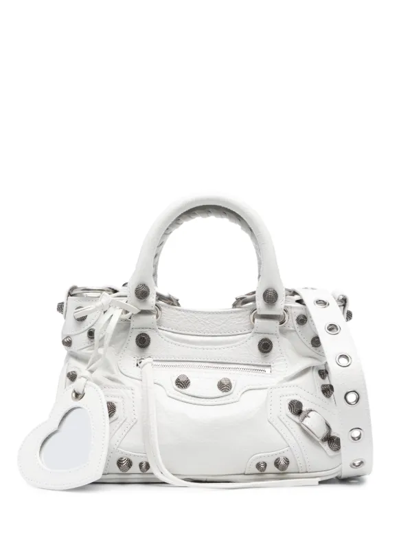 Balenciaga Small Neo Cagole Tote Bag White FARFETCH CA