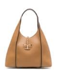 Tod's T Timeless leather tote bag - Brown