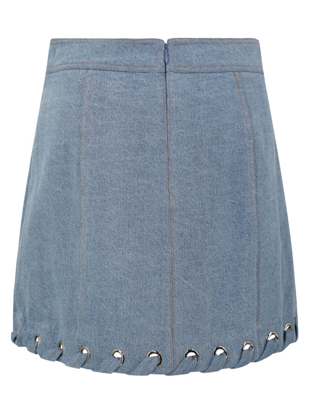 Veronica Beard Davey katoenen mini-rok - Blauw