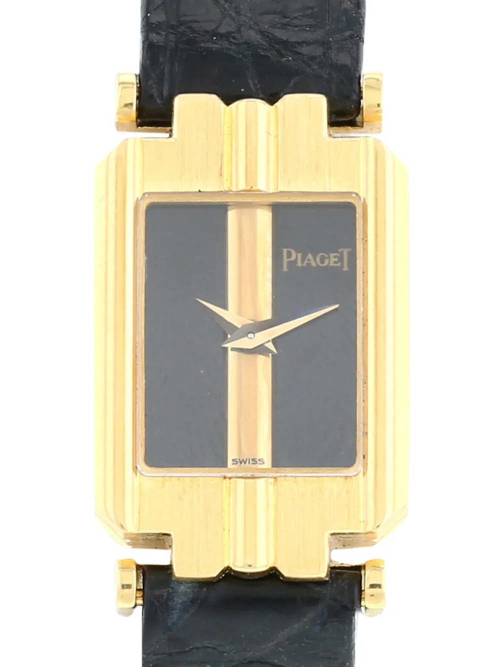 Pre-owned Piaget 1970  Vintage 14mm In Black