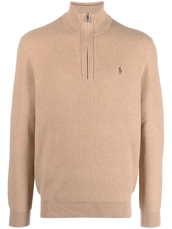 Polo deals neck sweatshirt