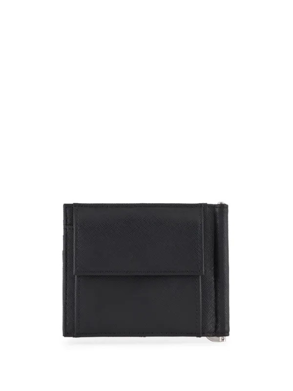 小物 Black Emporio Armani Wallet EMPORIO ARMANI Men's Black Stainless Steel Analog Watch New