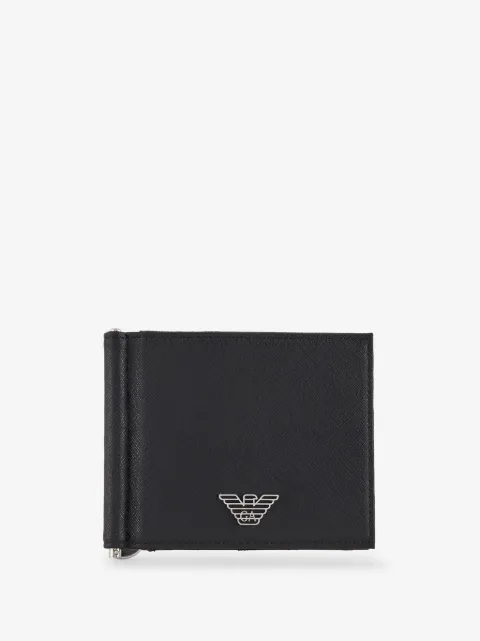 Emporio Armani cartera plegable con placa del logo