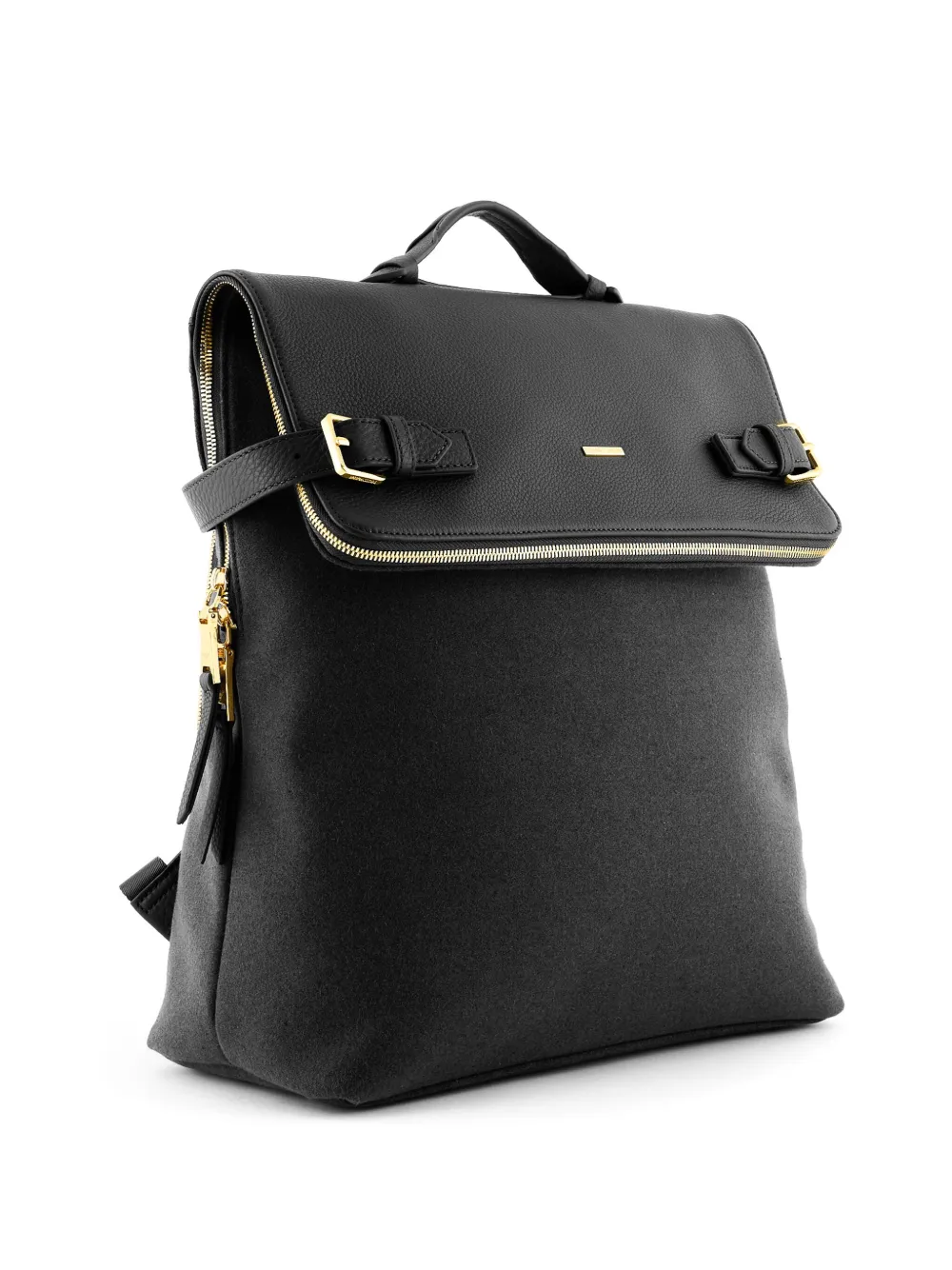 Emporio Armani Rugzak met logoplakkaat - Zwart
