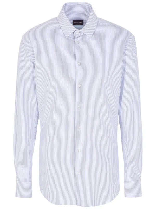 Giorgio Armani Camisa Listrada | Azul | FARFETCH BR