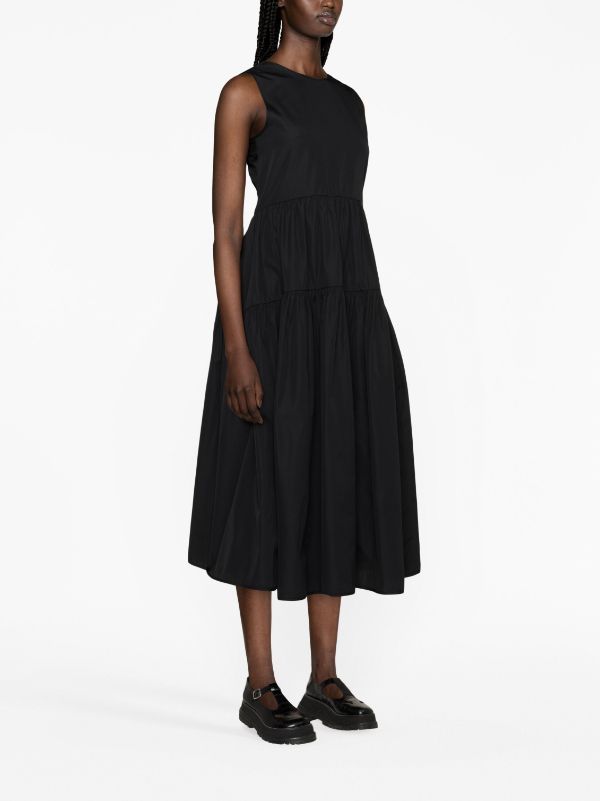 RUTH  GOWN COTTON BLACK