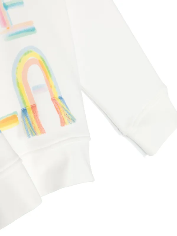 White rainbow online sweatshirt