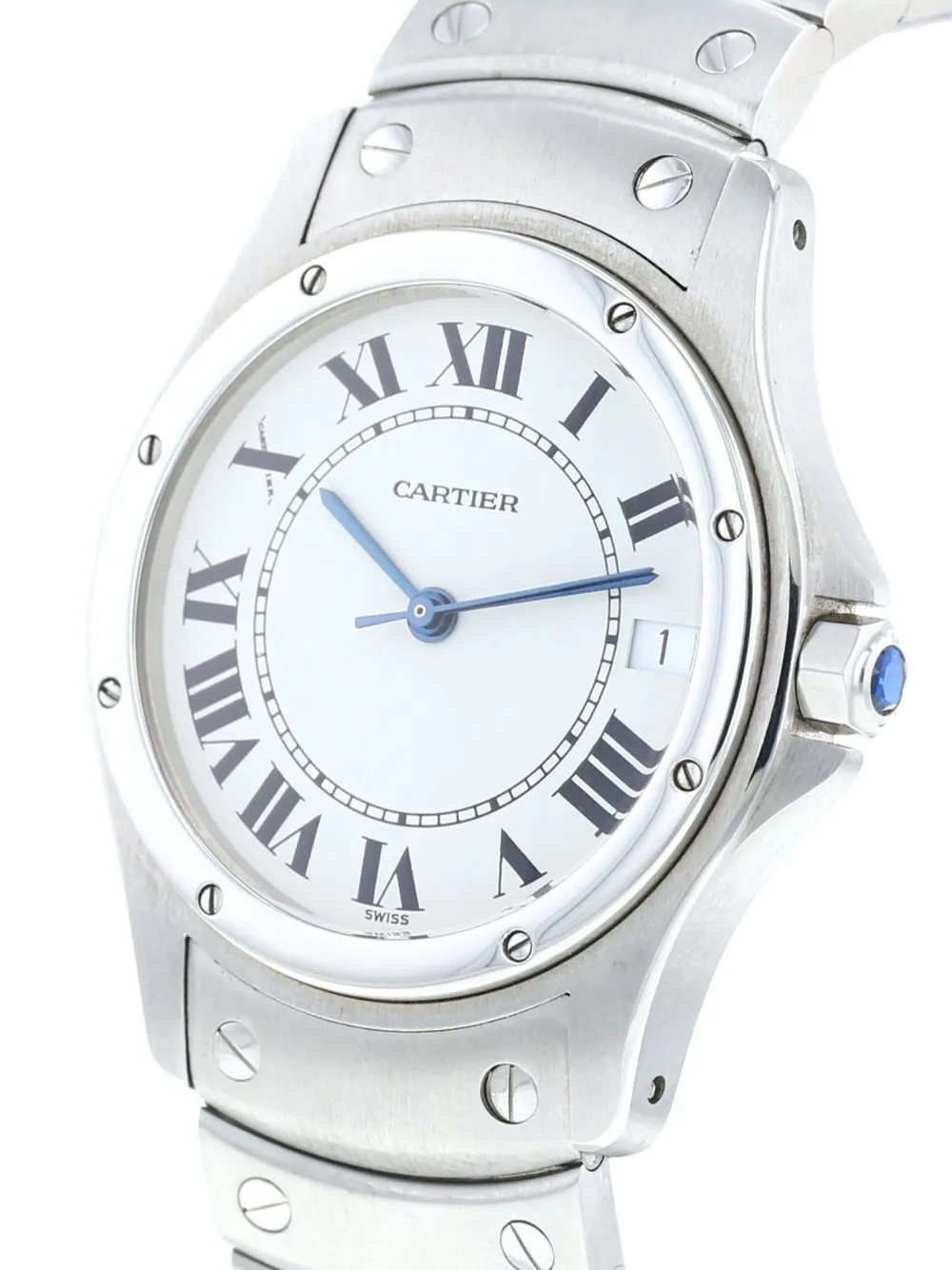 Cartier 1990 pre-owned Cougar horloge - Beige