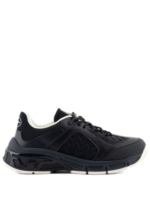 Emporio Armani chevron-quilted lace-up sneakers Men