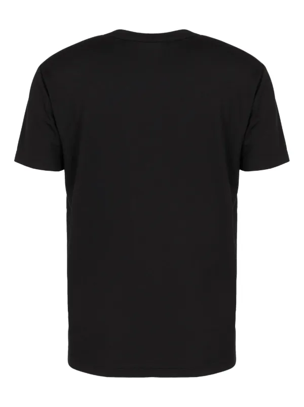 Ea7 Emporio Armani logo-patch crew-neck T-shirt | Black