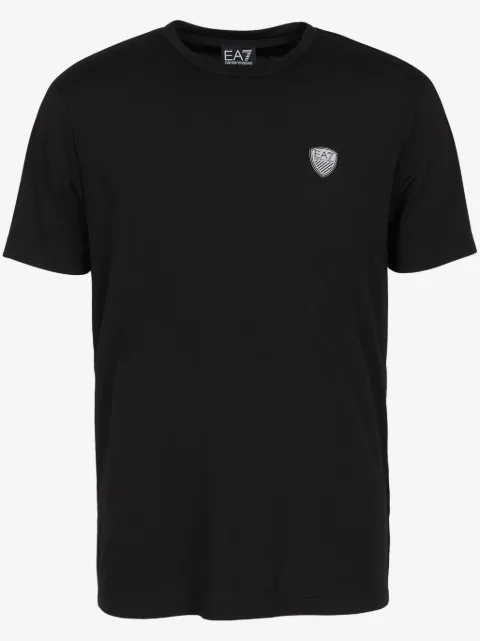 Ea7 Emporio Armani logo-patch crew-neck T-shirt