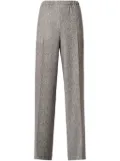 Emporio Armani elasticated-waistband herringbone shorts - Brown