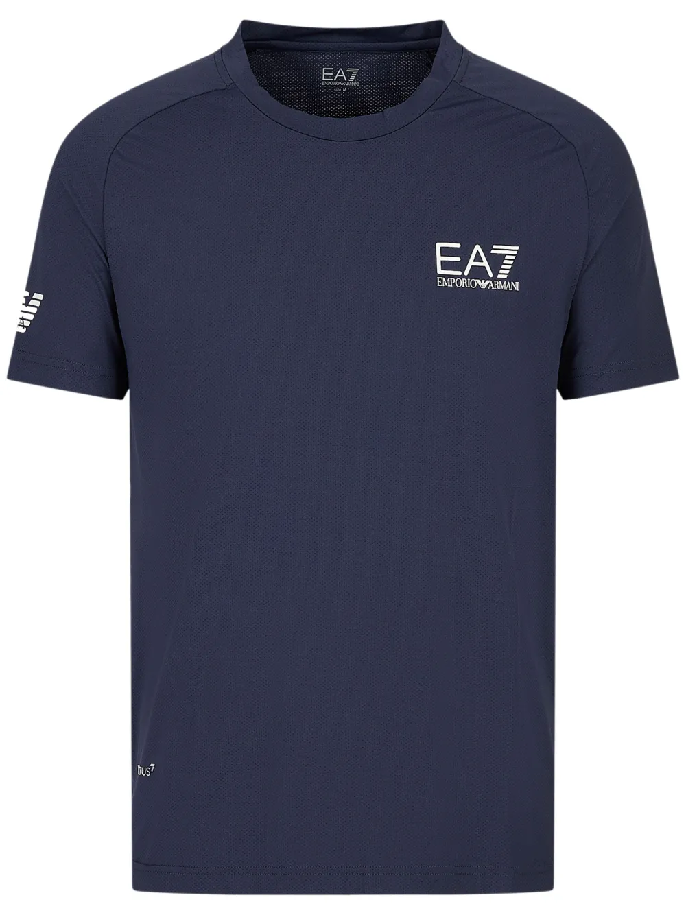 Emporio Armani T-shirt girocollo con stampa - Blu