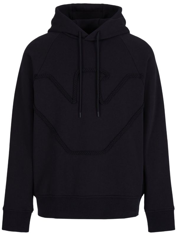 Emporio armani deals embossed logo sweatshirt