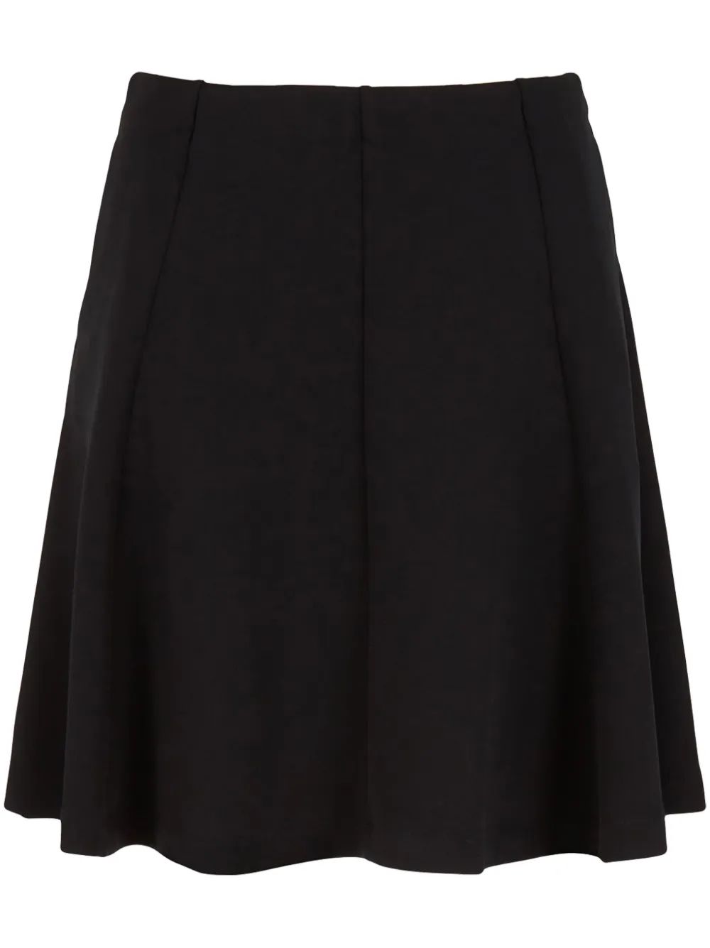 Shop Emporio Armani Flared High-waist Skirt In 黑色