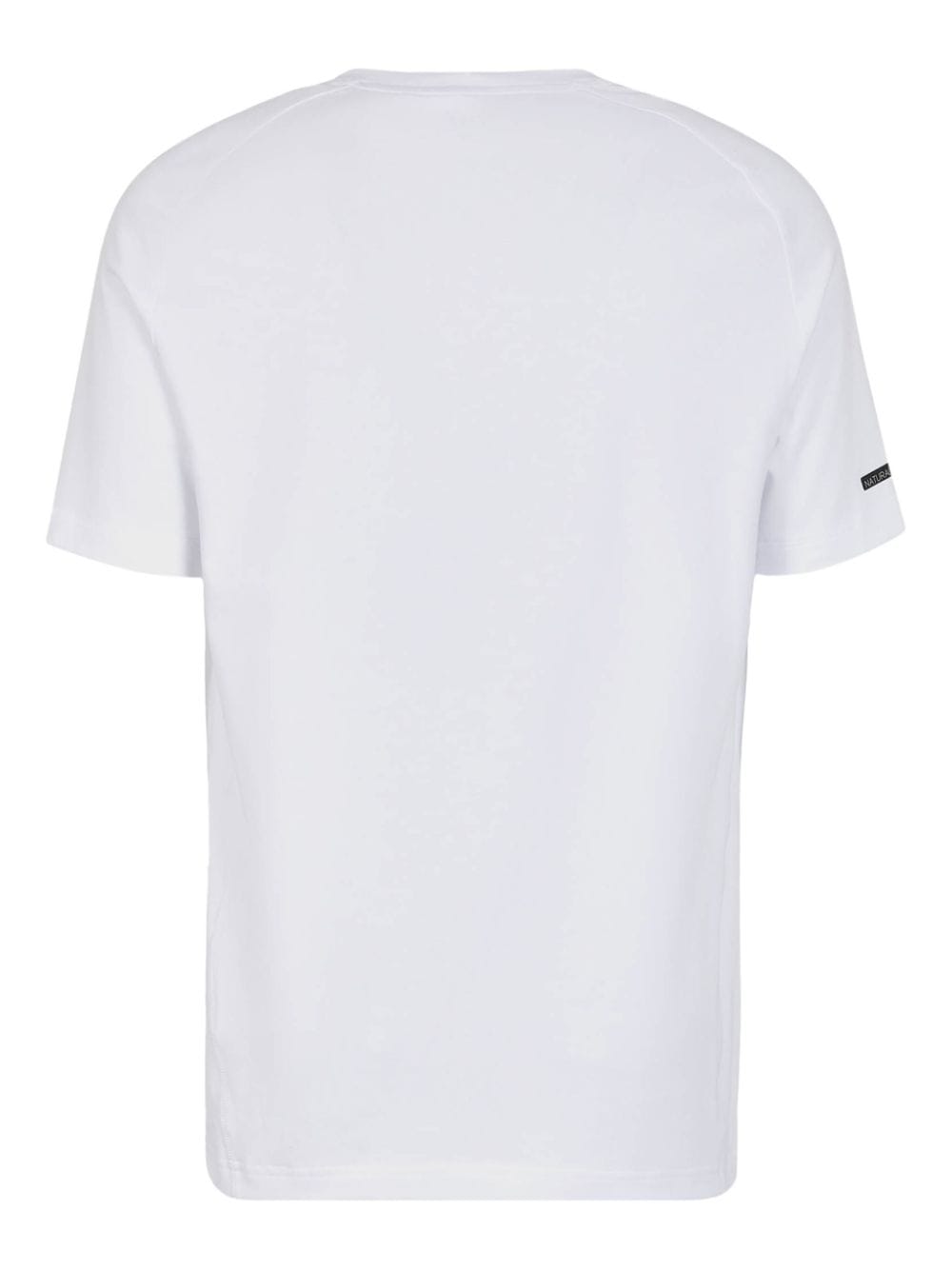 Shop Ea7 Logo-patch Cotton T-shirt In White