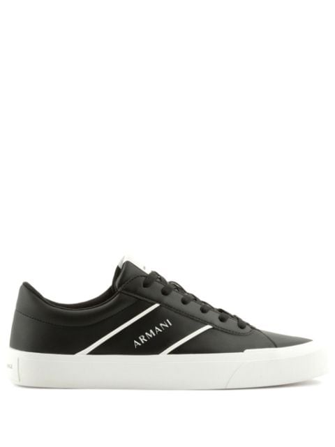 Armani Exchange sneakers med logotryk og snøre