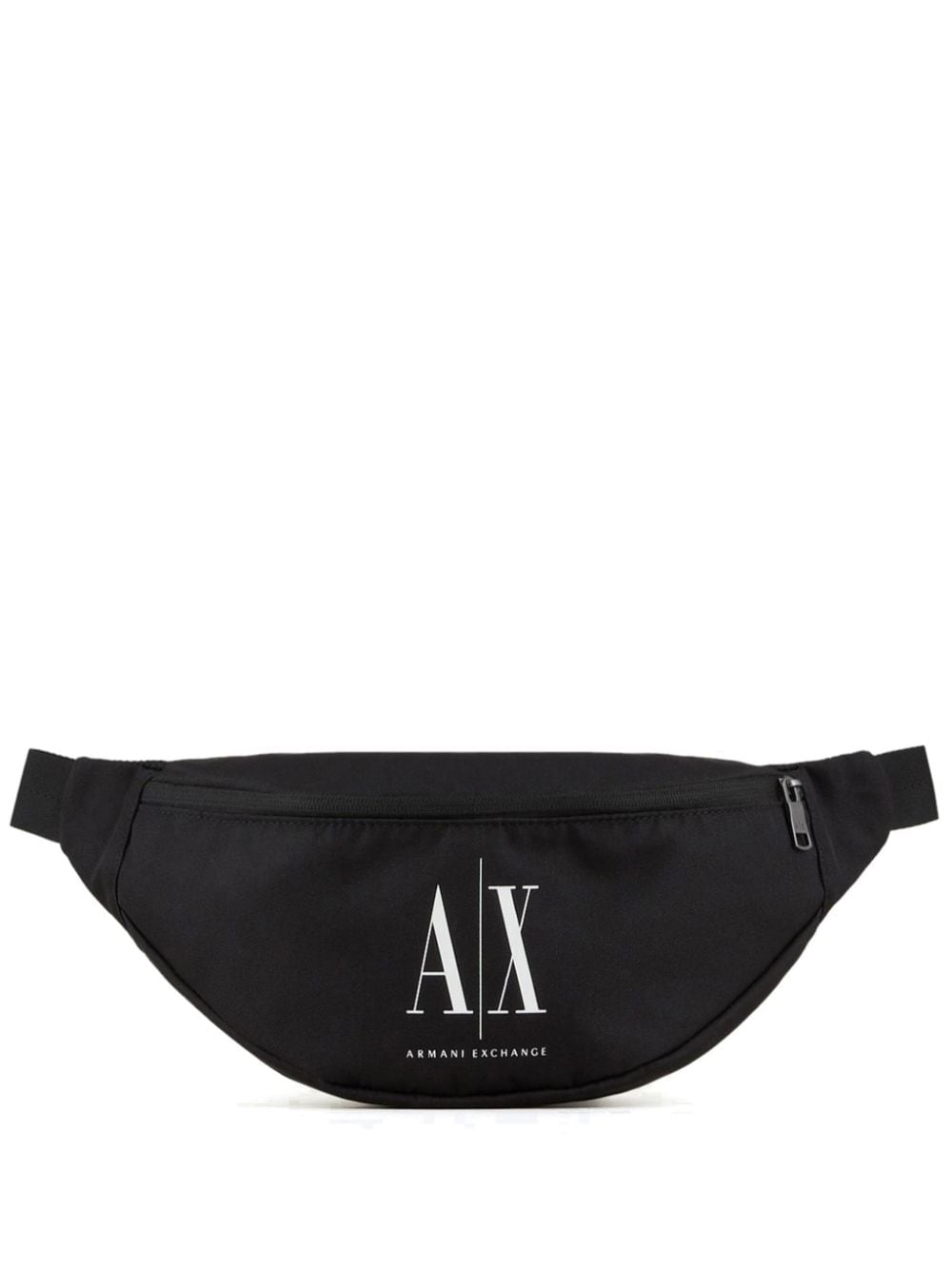 Armani Exchange Logo-print Belt Bag In Black