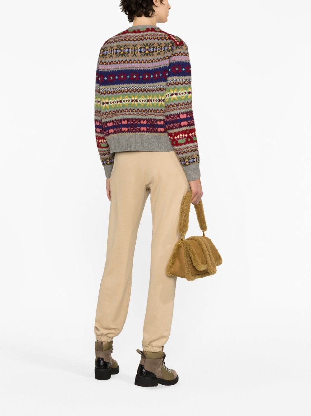 Polo Ralph Lauren fair isle knit jumper - Grijs