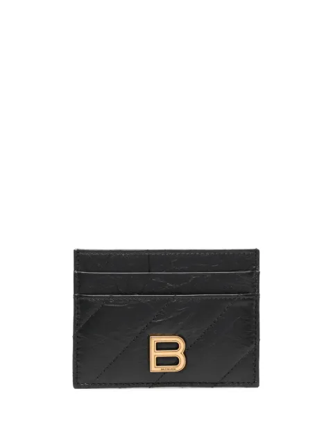 Balenciaga tarjetero con placa del logo