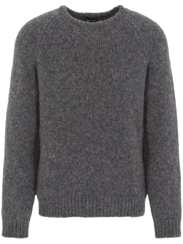 Giorgio Armani crew neck raglan sleeves Jumper Farfetch