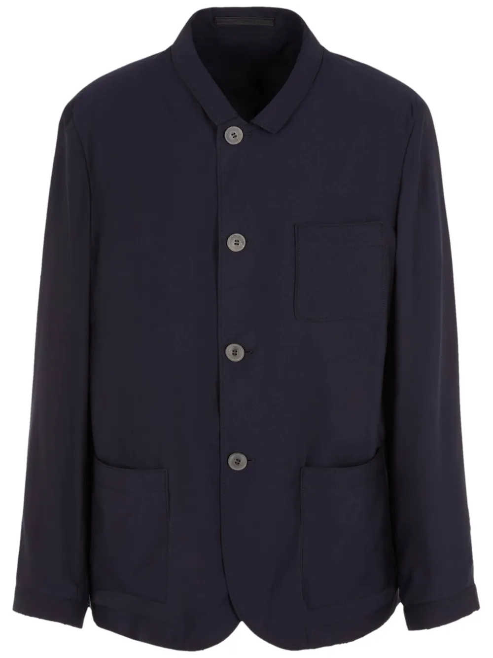 Giorgio Armani Shirtjack met lyocellmix Blauw