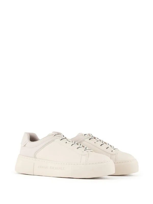 Armani exchange white sneakers new arrivals