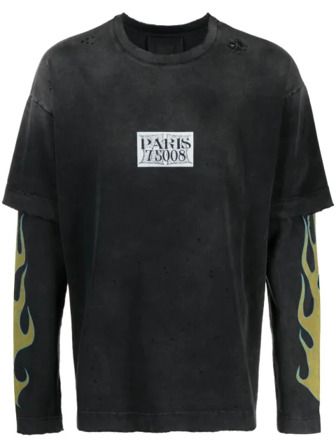 Givenchy playera con logo estampado