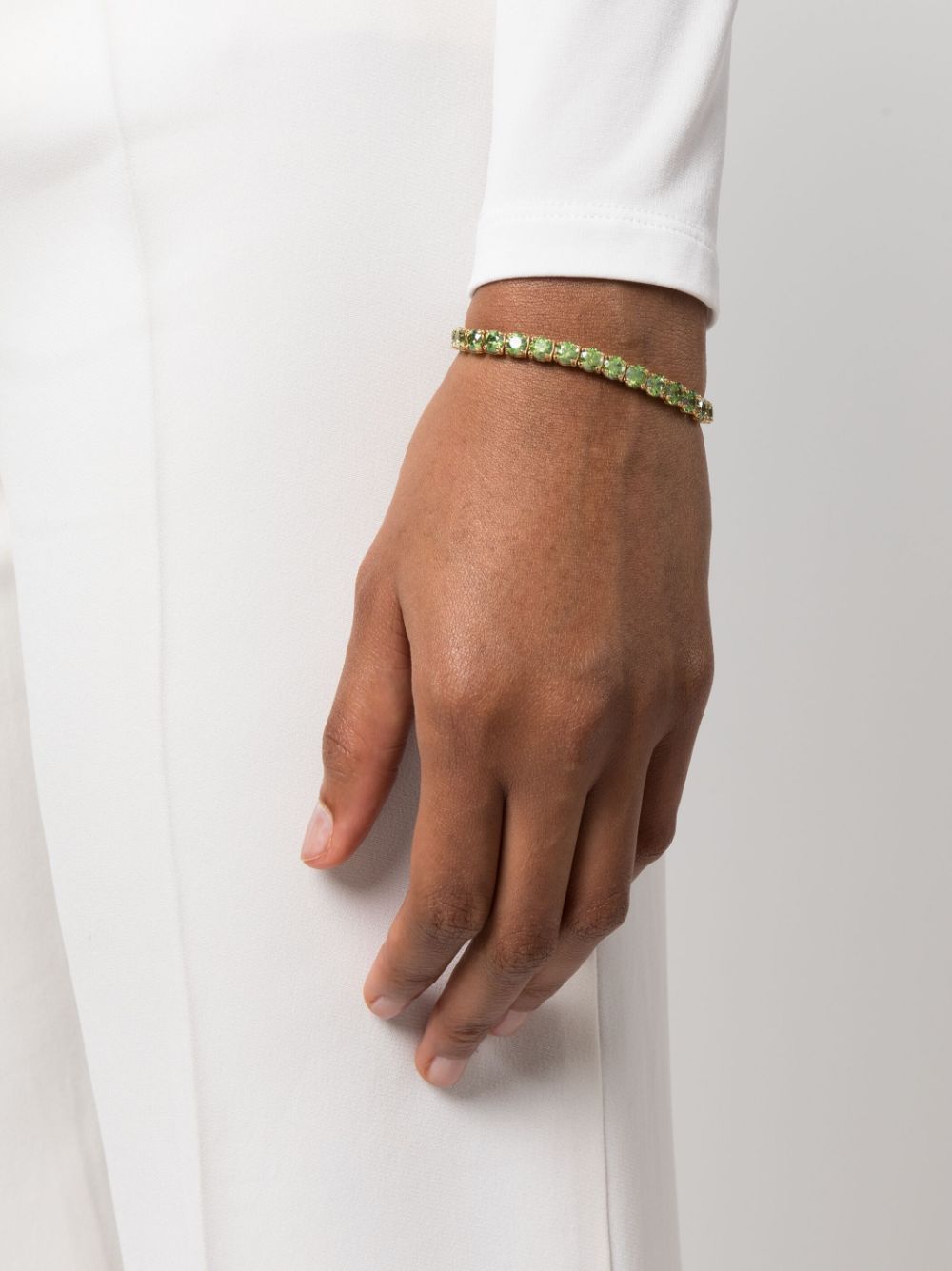 Shop Swarovski Matrix Crystal-embellished Bracelet In Grün